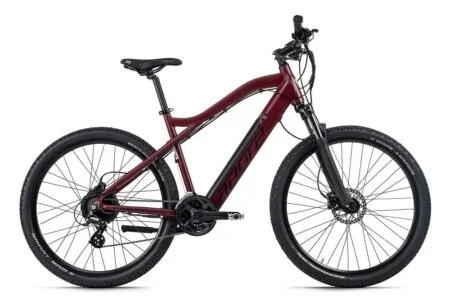 VTT semi rigide électrique Adore Enforce 27.5" Rouge 250 Watt Li-Ion 36V/14 Ah/504 24 vitesses