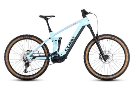VTT Électrique Tout-Suspendu Cube Stereo Hybrid 160 HPC Race 750 27.5 Shimano Deore 12V 750 Wh 27.5'' Bleu Ice 2023