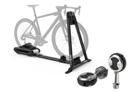 Home Trainer Wahoo Fitness Kickr Rollr SmarTrainer + Pédales Powrlink Zero Left Side