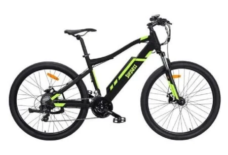 VTT Electrique SURPASS 27 5" Noir 8 vitesses Semi-rigide Batterie 10 Ah
