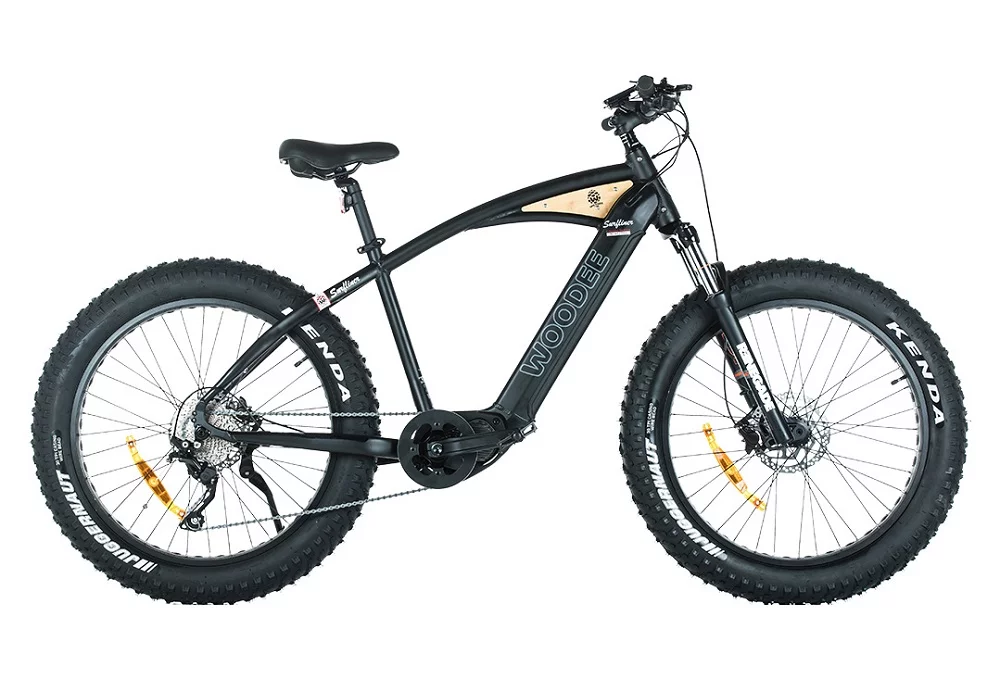 VTT Électrique Semi-Rigide Woodee Bikes Surfliner noir