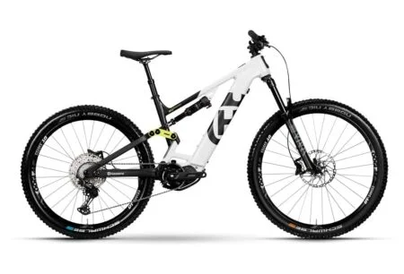 VTT Electrique Tout-Suspendu Husqvarna Mountain Cross MC3 Shimano Deore 12V 630 Wh 29/27.5'' Blanc 2023