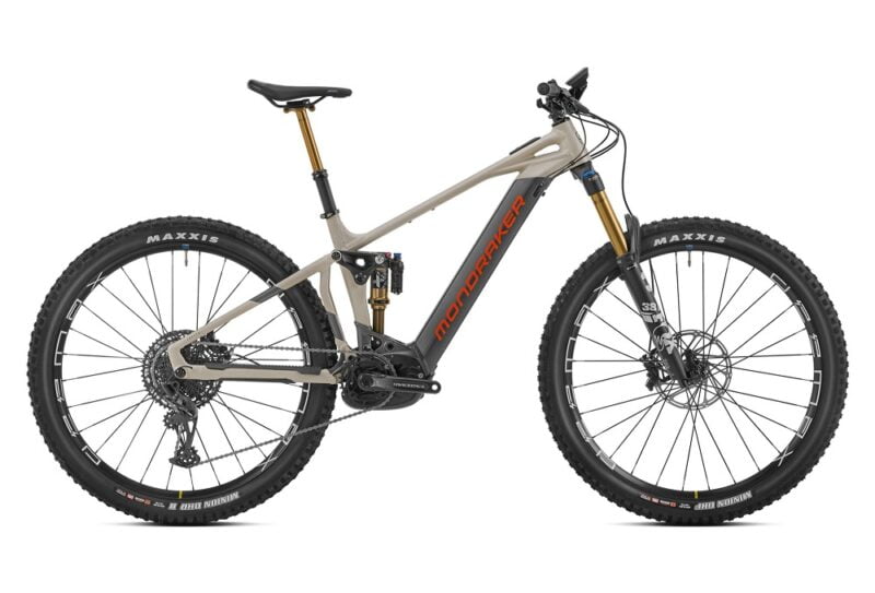 VTT Électrique Tout-Suspendu Mondraker Crafty RR Sram GX Eagle 12V 750 Wh 29'' Beige Gris Graphite 2023