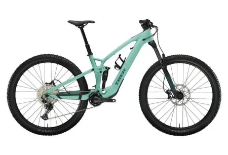 VTT Électrique Tout-Suspendu Trek Fuel EXe 5 Shimano Deore 12V 360 Wh 29'' Vert Sauge Mat 2024