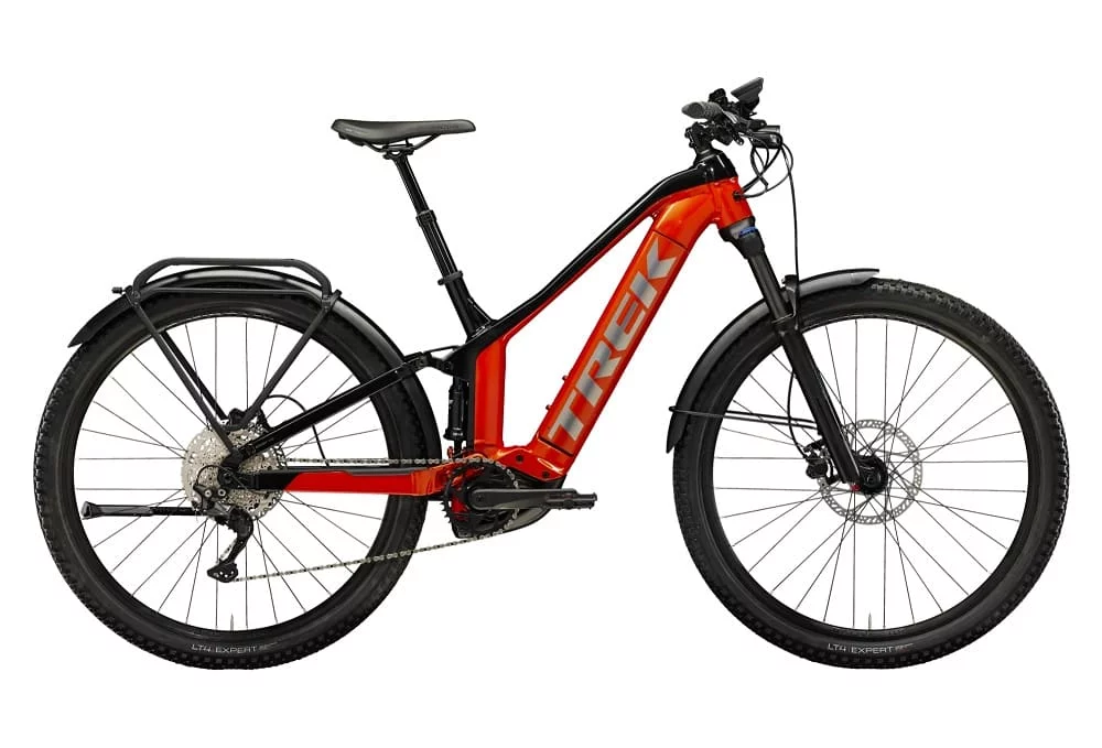VTT Électrique Tout-Suspendu Trek Powerfly FS 4 EQ Shimano Deore 10V 625 Wh 27.5'' Rouge Lave / Noir Gén 3