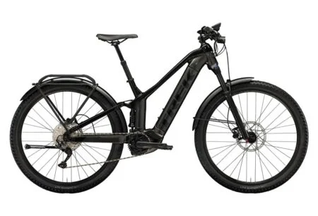 VTT Électrique Tout-Suspendu Trek Powerfly FS 4 EQ Shimano Deore 10V 625 Wh 27.5'' Gris Foncé / Noir Gén 3