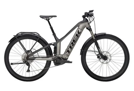 VTT Électrique Tout-Suspendu Trek Powerfly FS 4 EQ Shimano Deore 10V 625 Wh 29'' Gris / Noir 2023