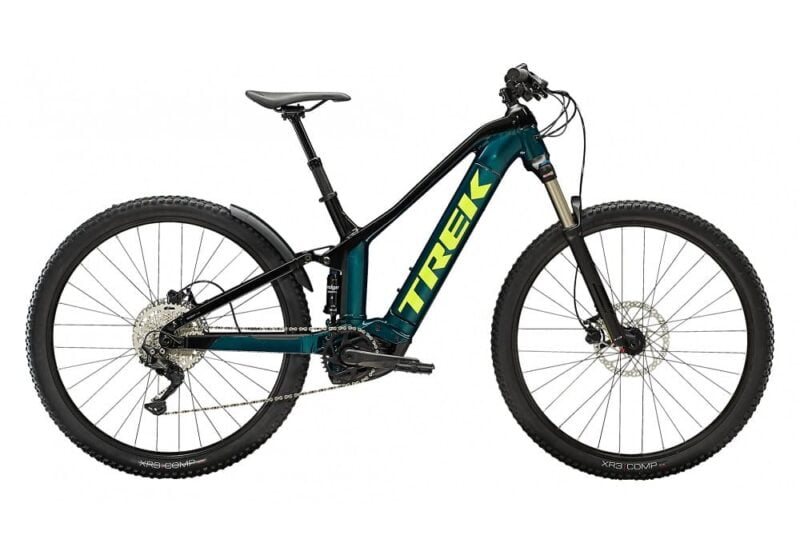 VTT Électrique Tout-Suspendu Trek Powerfly FS 4 Shimano Deore 10V 500 Wh 29'' Aquatic / Noir 2023