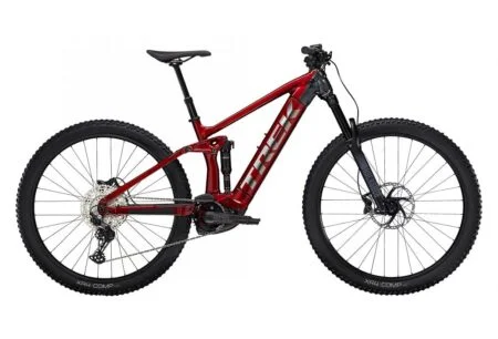 VTT Électrique Tout-Suspendu Trek Rail 5 Shimano Deore 12V 625 Wh 29'' Rouge Crimson / Gris Lithium 2023
