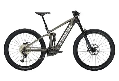 VTT Électrique Tout-Suspendu Trek Rail 7 Shimano SLX / XT 12V 625 Wh 29'' Gris Mercure / Noir 2023