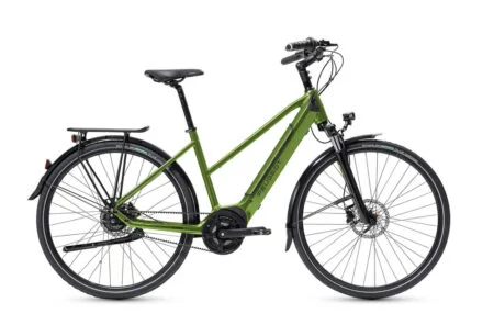Vélo Urbain Electrique PEUGEOT eT01 Belt Powertube Nexus 5 Trapèze