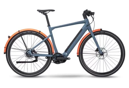 Vélo de Ville Électrique BMC 257 AMP AL One Shimano Alfine 8V Courroie 625 Wh 700 mm Bleu Powder Steel 2023