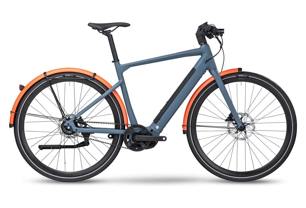 Vélo de Ville Électrique BMC 257 AMP AL One Shimano Alfine 8V Courroie 625 Wh 700 mm Bleu Powder Steel 2023