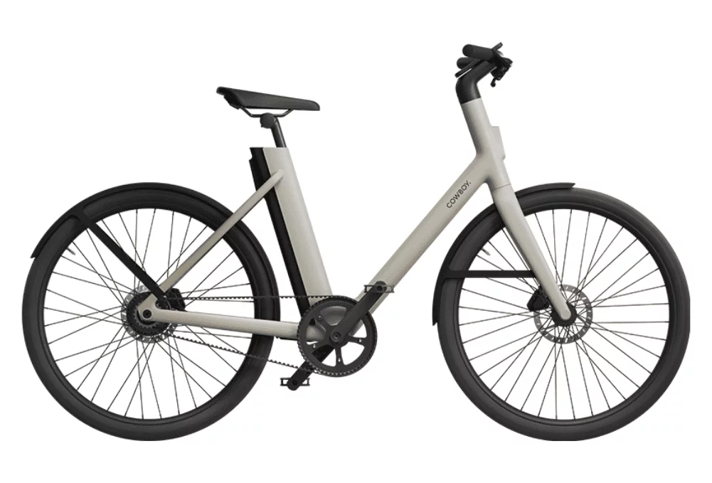 Vélo de Ville Electrique Cowboy 4 ST Courroie Mono Vitesse 27.5'' Sable Beige