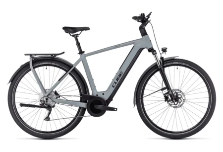 Vélo de Ville Électrique Cube Kathmandu Hybrid One 625 Shimano Deore 10V 625 Wh 700 mm Gris Vert Swamp 2023