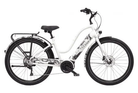 Vélo de Ville Électrique Electra Townie Path Go! 10D Equipped Step-Thru Shimano Deore 10V 500 Wh 27.5'' Blanc Pearl