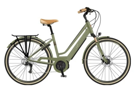 Vélo de Ville Électrique Granville E-Smooth 20 Shimano Altus 7V 400 Wh 700 mm Vert Olive 2022