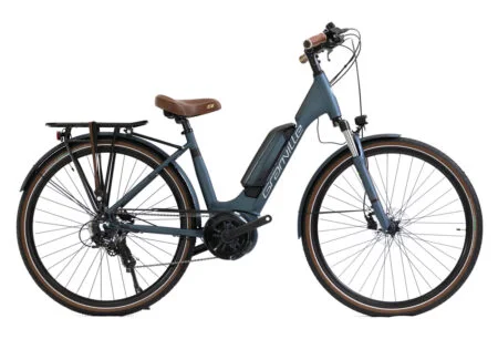 Vélo de Ville Électrique Granville E-Urban 30 Plus Unisex Shimano Tourney/Altus 7V 500 Wh 26'' Bleu Petrol Mat 2023