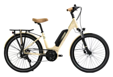 Vélo de Ville Électrique Granville E-Urban 30 Unisex Shimano Tourney/Altus 7V 500 Wh 26'' Beige Ivory 2023