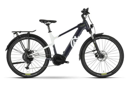 Vélo de Ville Electrique Husqvarna Crosser 1 Gent Tektro M350 9V 500Wh 27.5'' Bleu / Blanc 2023