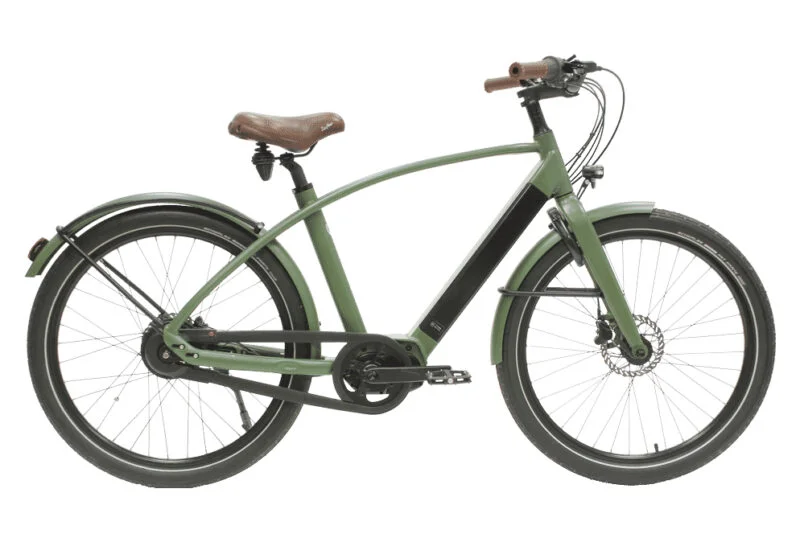 Vélo de Ville Électrique Reine Bike Cadre Haut Connecté Enviolo City CT 504Wh 26'' Vert Khaki 2022