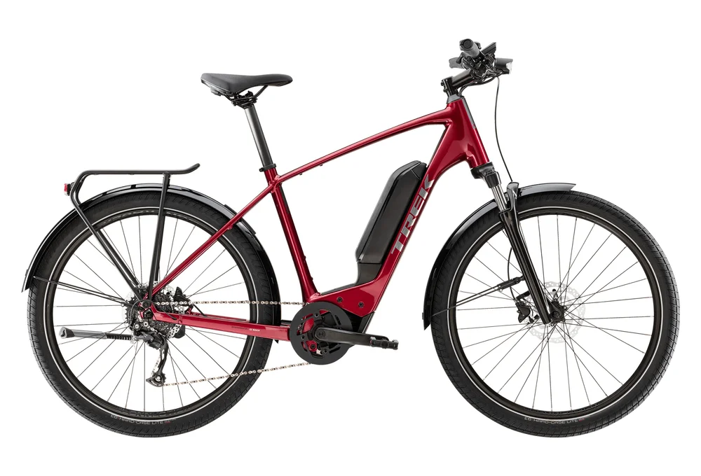 Vélo de Ville Électrique Trek Allant+ 5 Shimano Altus 9V 545 Wh 650b Rouge 2023