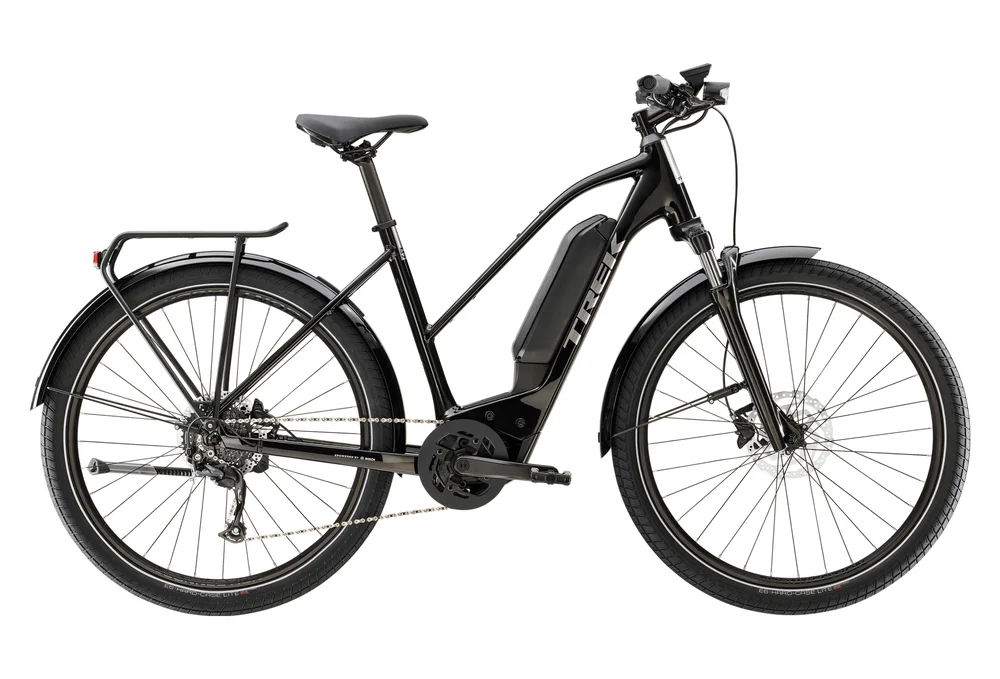 Vélo de Ville Électrique Trek Allant+ 5 Stagger Shimano Altus 9V 725 Wh 650b Noir 2023