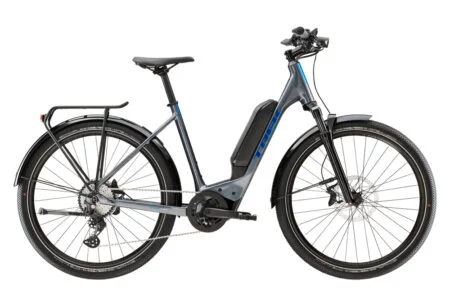 Vélo de Ville Électrique Trek Allant+ 6 Lowstep Shimano Deore 10V 545 Wh 650b Gris/Bleu 2023