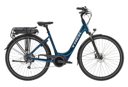 Vélo de Ville Électrique Trek VERVE+ 1 LOWSTEP Shimano Altus 8V 400wh Noir 2023