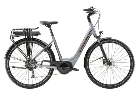 Vélo de Ville Électrique Trek Verve+ 1 Lowstep Shimano Tourney/Altus 8V 300 Wh Gris 2023