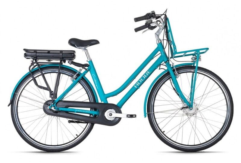 Vélo électrique E-Bike Alu Femme 28 Cantaloupe Bleu 36 V/10 4 Ah Adore