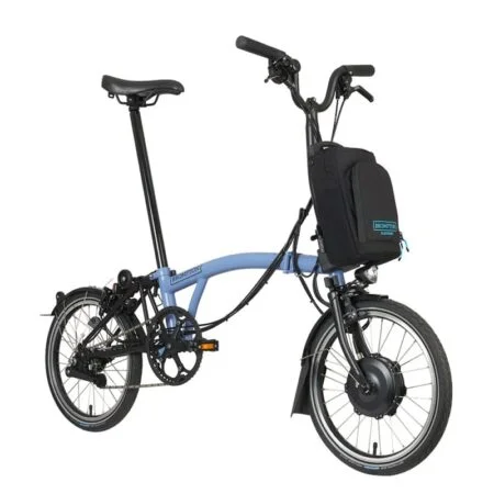 Vélo pliant électrique Brompton Electric C Line Explore - 6 vitesses 2023 bleu