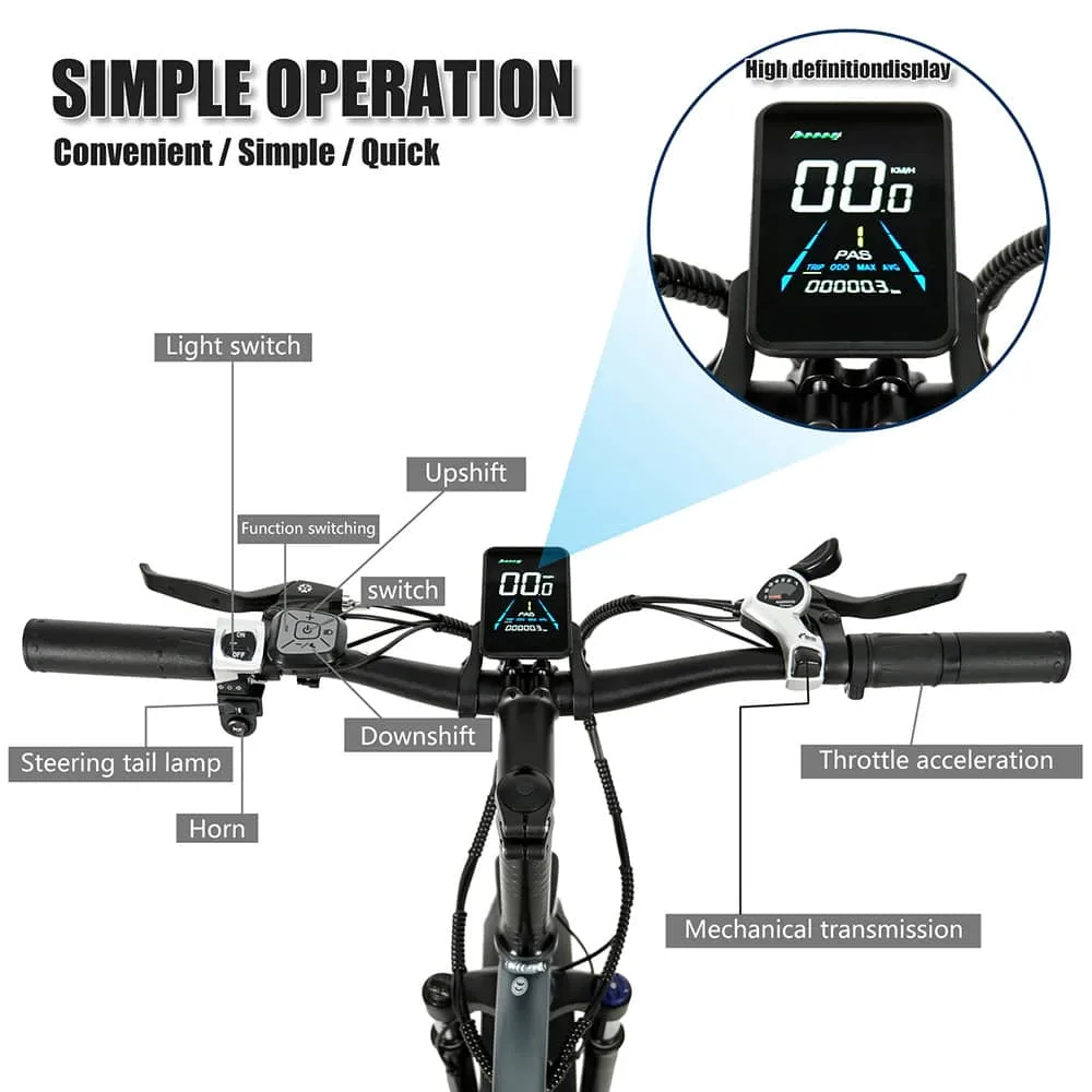CMACEWHEEL T20 750W 20" Fat Bike 17Ah E VTT EMTB – Image 6