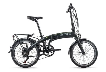 E-bike vélo pliant Aluminium 20" Adore Cologne Noir 250 Watt Li-Ion 36V/10Ah 6 vitesses