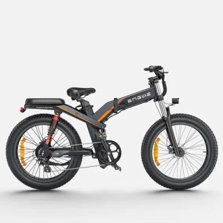 Fat Bike Pliable E-Mountain Bike Engwe X24 1000W 24" Double Batteries 29.2Ah EMTB