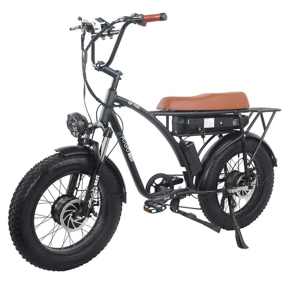 Gogobest GF750 1000Wx2 20" Fat Bike E-Mountain Bike 17.5Ah 25km/h 80km
