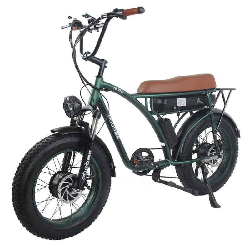 Gogobest GF750 1000Wx2 20" Fat Bike E-Mountain Bike 17.5Ah 25km/h 80km – Image 2