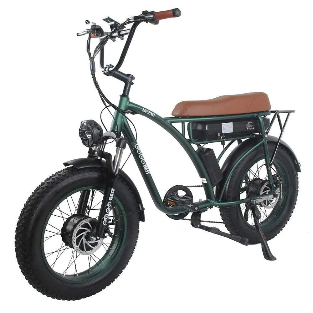 Gogobest GF750 1000Wx2 20" Fat Bike E-Mountain Bike 17.5Ah 25km/h 80km – Image 2