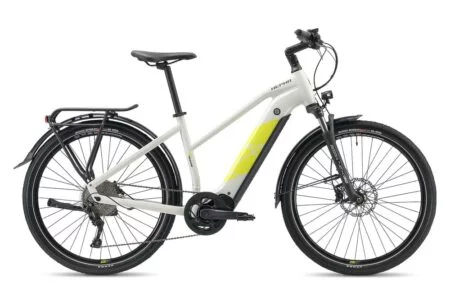 HEPHA E-bike Trekking 7 Long Range 708Wh 80Nm Vélo électrique Lowstep Gris Clair