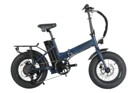 Ti Tiny - bleu jean et noir -fat bike pliant électrique MAA BIKES