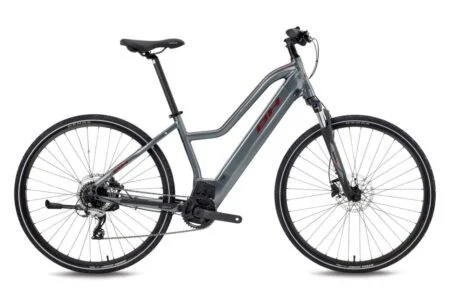 VTC Électrique BH Atom Jet Shimano Acera 8V 500 Wh 700 mm Gris Plata