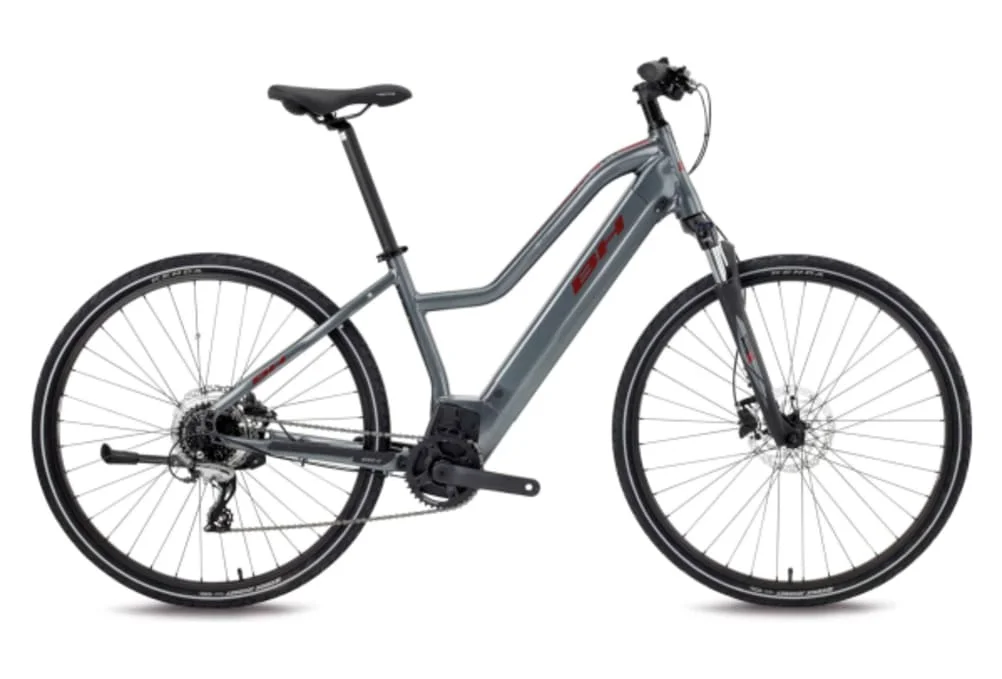VTC Électrique BH Atom Jet Shimano Acera 8V 500 Wh 700 mm Gris Plata