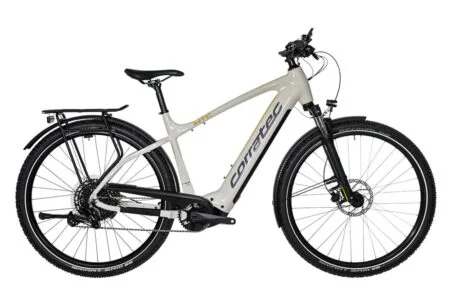 VTC Électrique Corratec E-Power MTC 12S Gent Sram SX Eagle 12V 625 Wh 29" Beige Gris 2023
