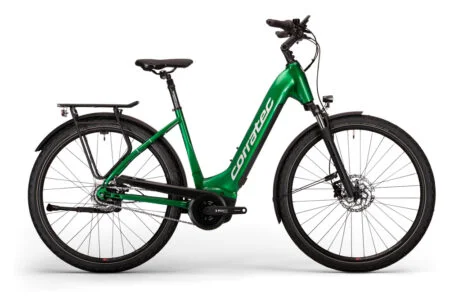 VTC Électrique Corratec E-Power Trekking 28 P6 8S Wave Shimano Nexus 8V 625 Wh 700 mm Vert 2023