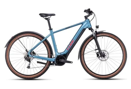 VTC Électrique Cube Nuride Hybrid Performance 625 Allroad Shimano Alivio 9V 625 Wh 29'' Bleu Metal 2023