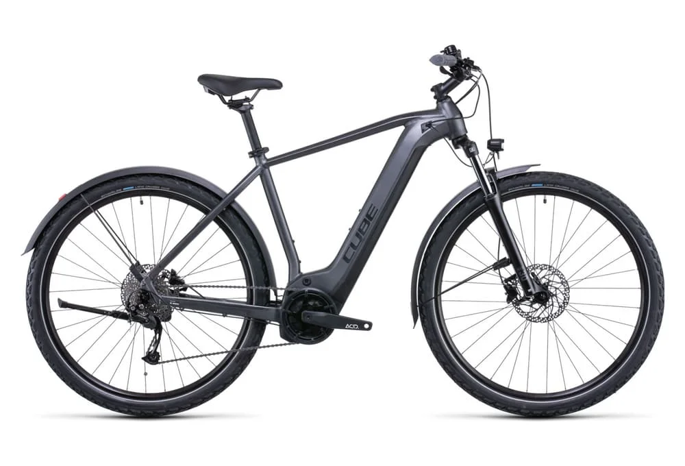 VTC Électrique Cube Nuride Hybrid Performance 625 Allroad Shimano Alivio 9V 625 Wh 700 mm Gris Graphite 2022