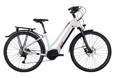 VTC Electrique OGP Bike Trekking 340 28'' Shimano Acera 9S 500Wh Blanc
