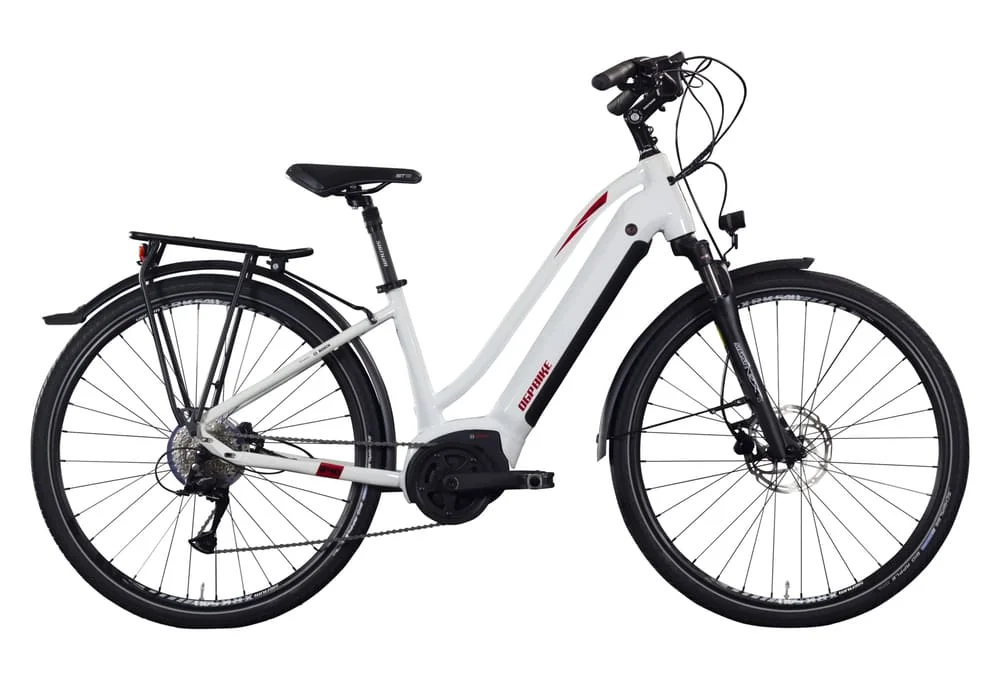 VTC Electrique OGP Bike Trekking 340 28'' Shimano Acera 9S 500Wh Blanc