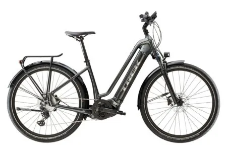 VTC Électrique Trek Allant+ 7 Lowstep Shimano Deore 10V 625 Wh 27.5'' Gris Lithium 2023