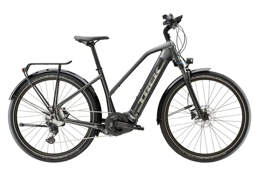 VTC Électrique Trek Allant+ 7 Stagger Shimano Deore 10V 625 Wh 27.5'' Gris Lithium 2023